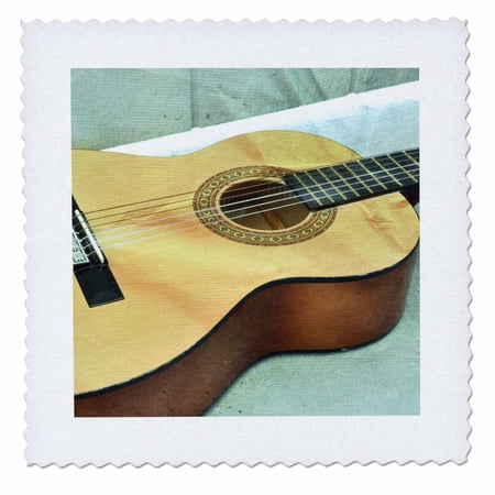 3dRose, Guitar Strings Music Instruments, 14x14 inch quilt square