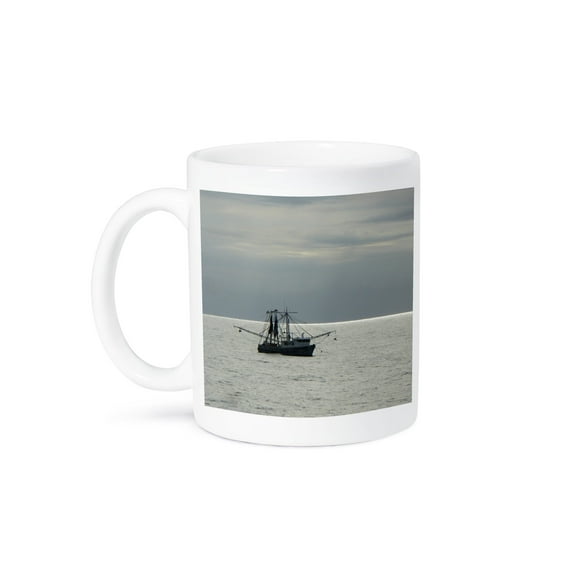 3dRose, Gulf Shrimp Boat, 15oz Mug