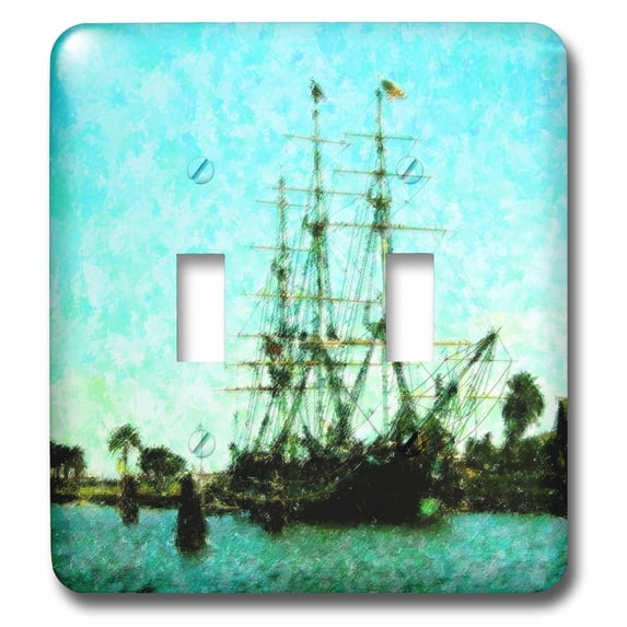3dRose, HMS Bounty, double toggle switch