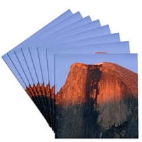 3drose, Half Dome of Glacier Point in Yosemite National Park, Set of 8 Ceramic Tile Coasters