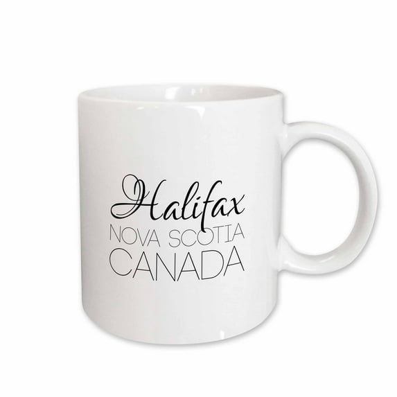 3drose, Halifax, Province Nova Scotia, Canada. Patriot Home Town Gift, 11oz Mug