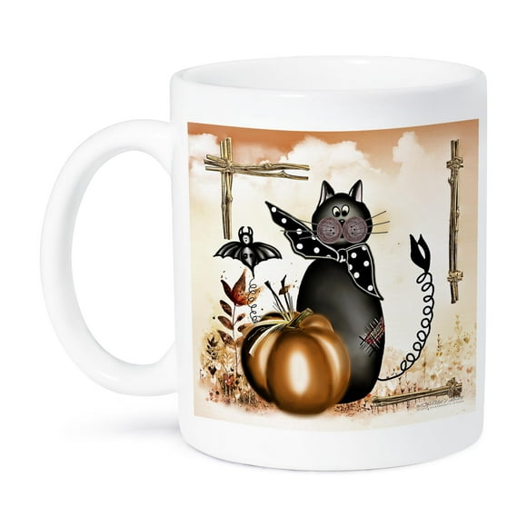 3dRose, Halloween Cat, 11oz Mug