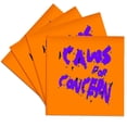 thumbnail image 1 of 3dRose, Halloween Ravens Caws For Concern Fun Pun Purple Quote, Set of 4 Ceramic Tile Coasters, 1 of 7