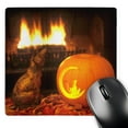 thumbnail image 1 of 3dRose, Halloween holiday, ceramic cat, carved pumpkin - CO05 JAL0000 - John Alves, MousePad, 1 of 7