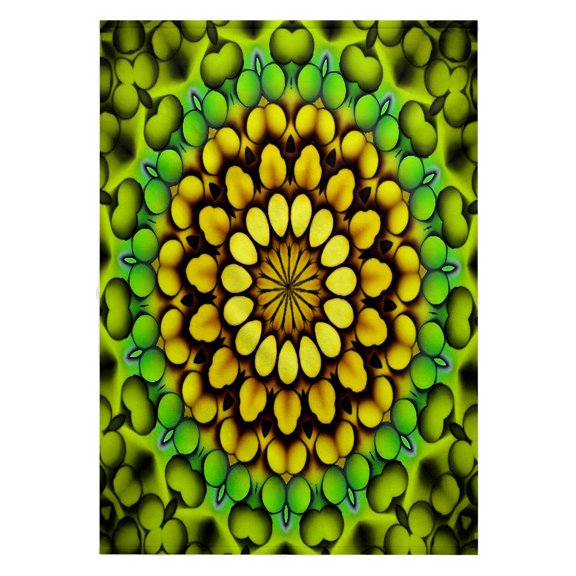 3dRose, Hand Drawn Mandala Inspired By Berries 3, 22x30 Bath Hand Pool Towel