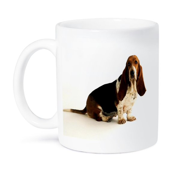 3dRose, Handsome Basset Hound, 11oz Mug