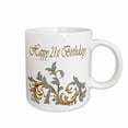 thumbnail image 1 of 3drose, Happy 21st Birthday Elegant Image of Diamond Image of Gold Flourish, 11oz Mug, 1 of 6