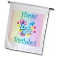 thumbnail image 1 of 3dRose, Happy 40th Birthday with Rainbow Background , 12 x 18 inch Garden Flag, 1 of 1
