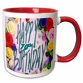 thumbnail image 1 of 3drose, Happy 70th Birthday, 11oz Two-tone Red Mug, 1 of 6