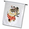 thumbnail image 1 of 3dRose, Happy Circus Elephant Cartoon, 12 x 18 inch Garden Flag, 1 of 1