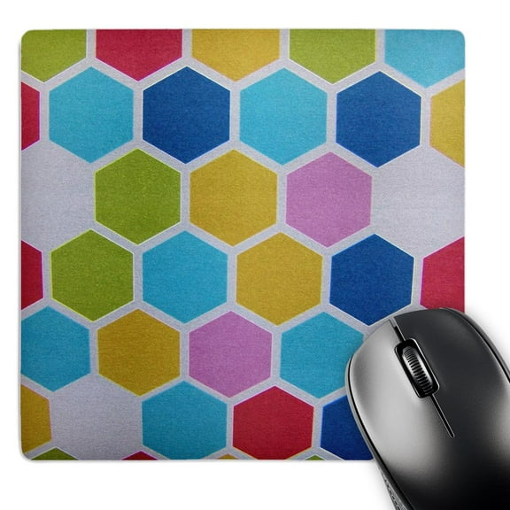 3dRose, Happy Hexagon, MousePad