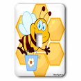 thumbnail image 1 of 3dRose, Happy Little Bumble Bee, single toggle switch, 1 of 1