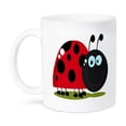 thumbnail image 1 of 3dRose, Happy Little Lady Bug Animal Nature Cartoon, 11oz Mug, 1 of 7
