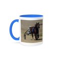 thumbnail image 1 of 3dRose, Harness Racing, 11oz Two-Tone Blue Mug, 1 of 7