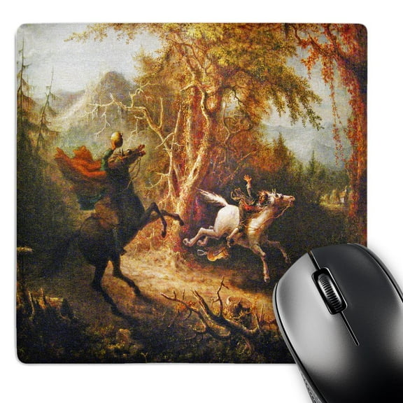 3dRose, Headless Horseman Pursuing Ichabod Crane Painting, MousePad