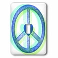 thumbnail image 1 of 3dRose, Heart Peace Sign Abstract - Inspirational Art, single toggle switch, 1 of 1