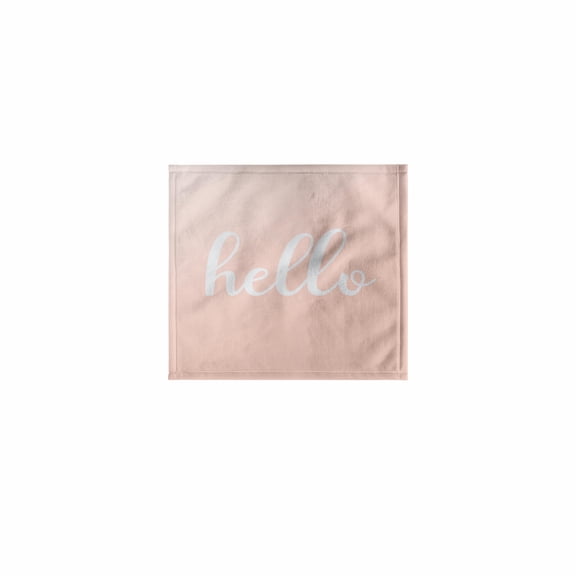 3dRose, Hello-Trendy Girly Funny Chic Motivation Words on Pink, 11x12 Wash Cloth for Face and Body