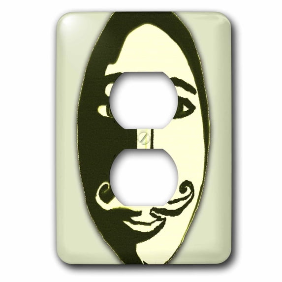 3dRose, Hercules Poirot, 2 plug outlet cover