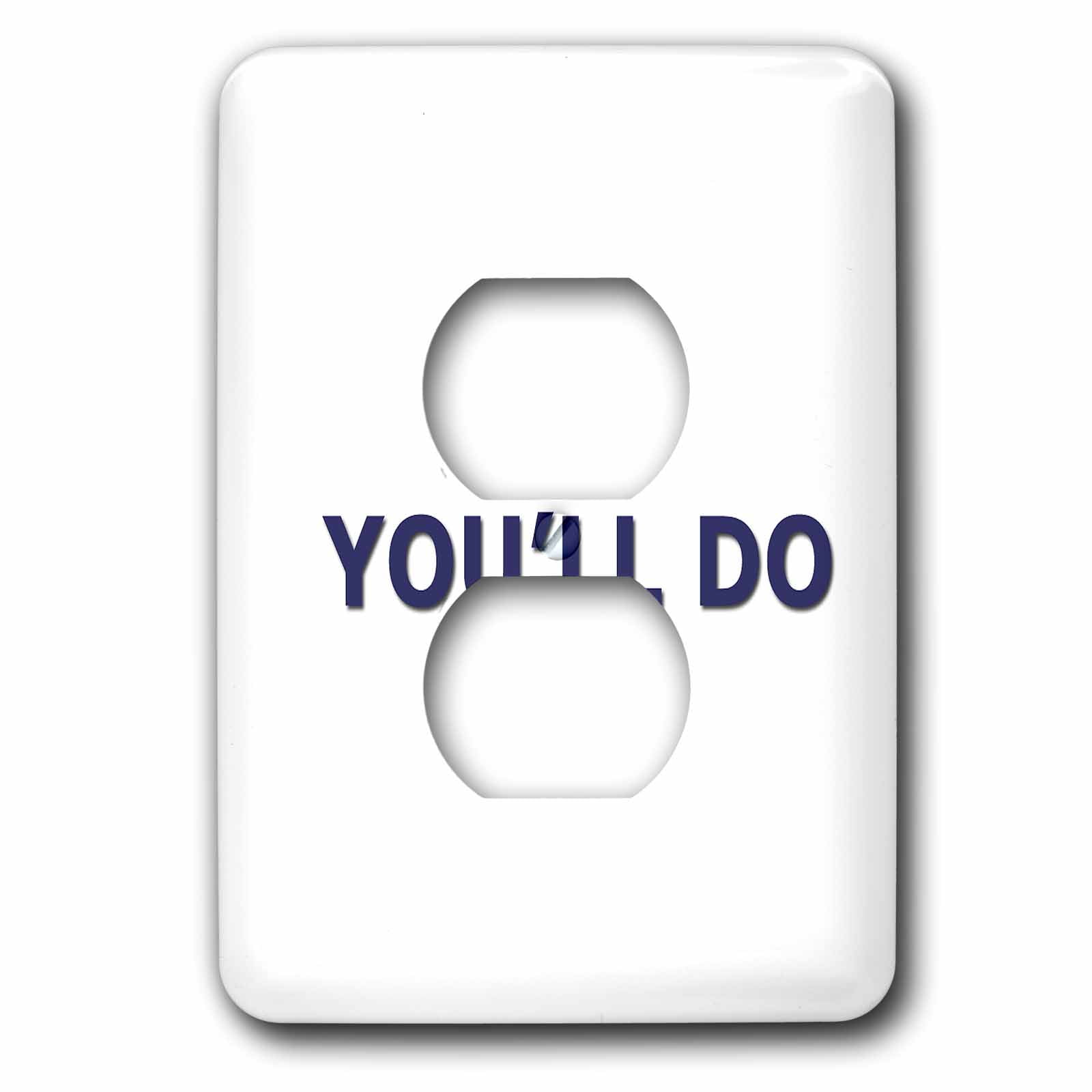3dRose, Hi You ll Do, 2 plug outlet cover