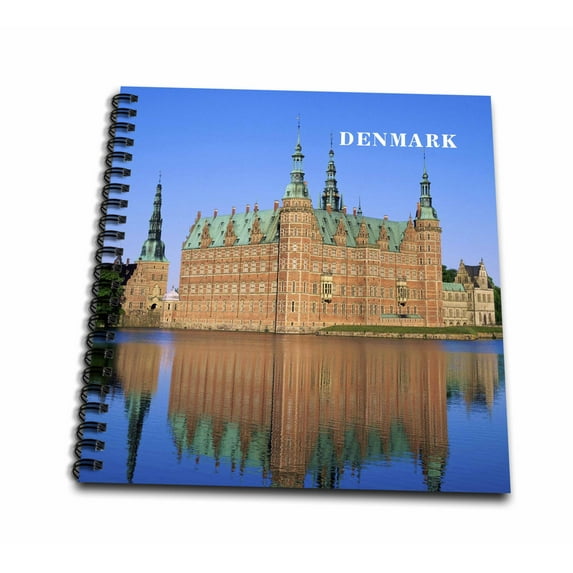 3dRose, Hillerod Castle In Denmark, Drawing Book 8 x 8 inch