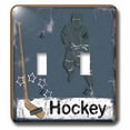 thumbnail image 1 of 3dRose, Hockey Player, double toggle switch, 1 of 2
