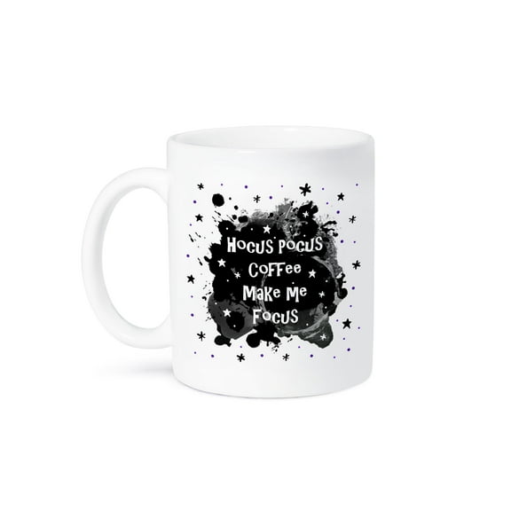 Hocus Pocus Coffee Make Me Focus - Funny Halloween Humor Witches Spell, 11oz Mug