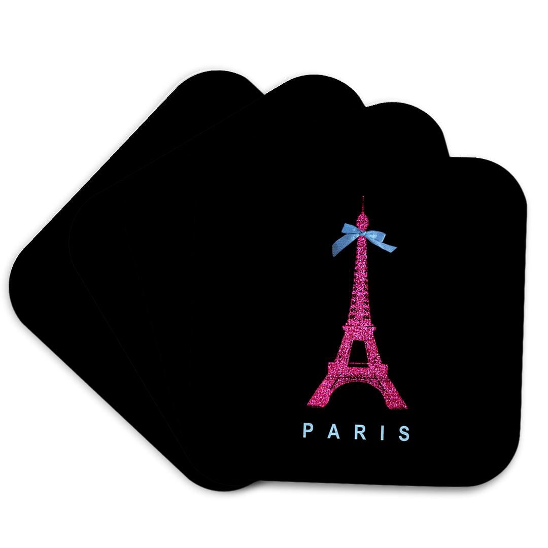 Fondo Torre Eiffel En Paris Con Arbol Rosas Fondo, Foto De Filtro De