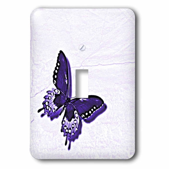 3dRose, Hues of Purple Butterfly Art Nature Designs, single toggle switch