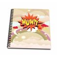 thumbnail image 1 of 3dRose, Huh Comic Book Style Expression With Rainbow Sky Background Modern Tween Vector Design, Mini Notepad 4 x 4 inch, 1 of 2