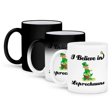 3dRose, I Believe In Leprechauns, 11oz Magic Transforming Mug