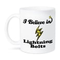 thumbnail image 1 of 3dRose, I Believe In Lightning Bolts, 11oz Mug, 1 of 3
