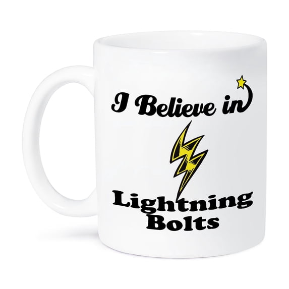 3dRose, I Believe In Lightning Bolts, 11oz Mug