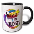 thumbnail image 1 of 3drose, I Believe in Nudists Cute Believer Design, 15oz Two-tone Black Mug, 1 of 6