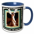 thumbnail image 1 of 3drose, I Got Hare Extensions Meerkat, 11oz Two-tone Blue Mug, 1 of 6