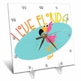thumbnail image 1 of 3dRose, I Love Florida Flamingo, 6x6 Desk Clock, 1 of 1