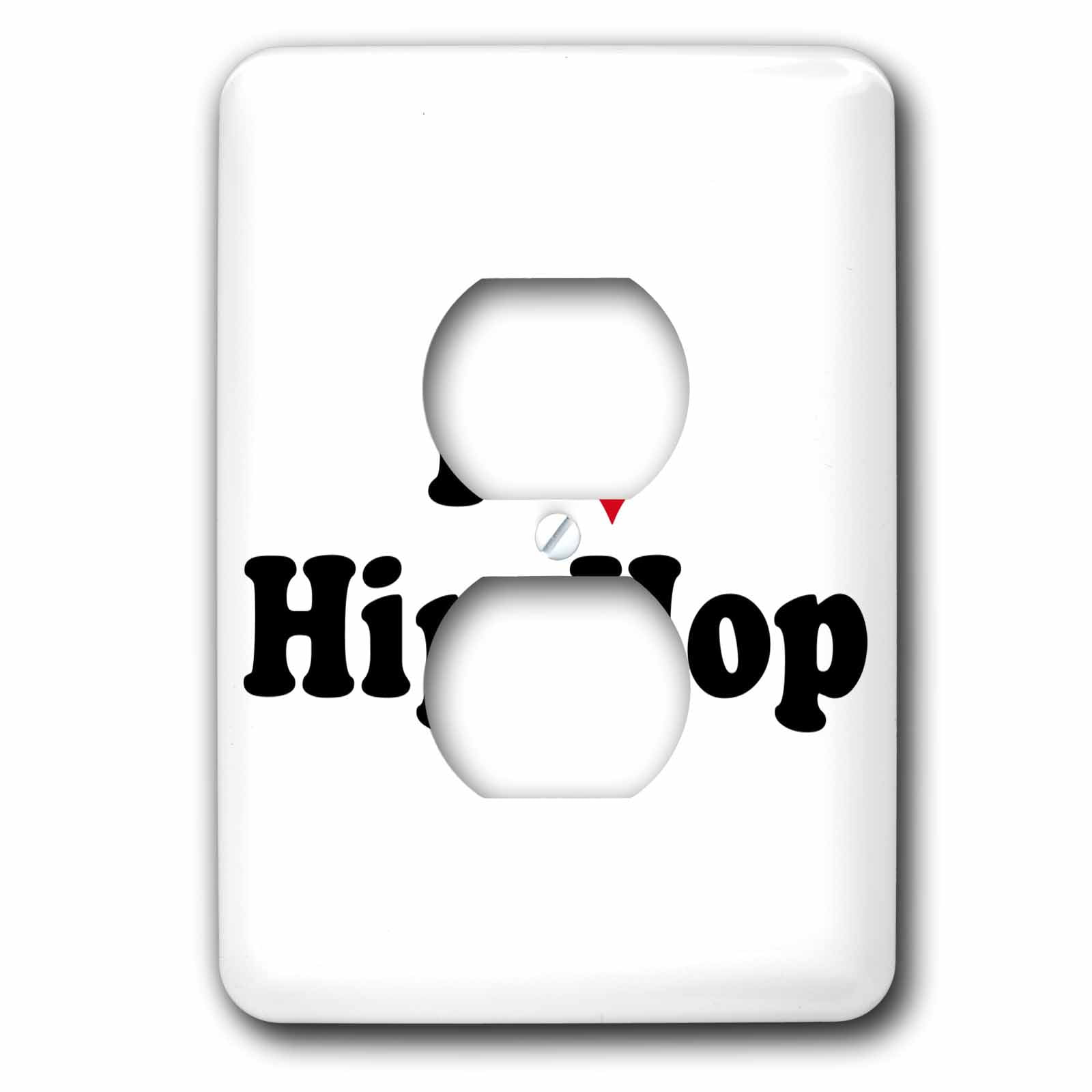 3dRose, I Love Hip Hop, 2 plug outlet cover