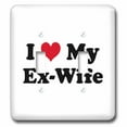 thumbnail image 1 of 3dRose, I Love My Ex Wife, double toggle switch, 1 of 1