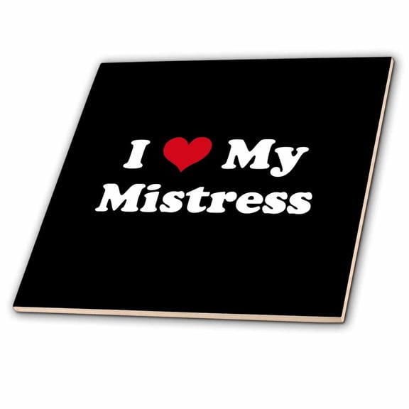 3dRose, I Love My Mistress, 12 Inch Ceramic Tile