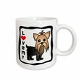thumbnail image 1 of 3drose, I Love My Yorkshire Terrier Yorkie, 15oz Mug, 1 of 6