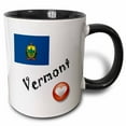 thumbnail image 1 of 3drose, I Love Vermont, 11oz Two-tone Black Mug, 1 of 6