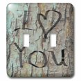 thumbnail image 1 of 3dRose, I Love You on A Tree- Fun Art- Romantic, double toggle switch, 1 of 1