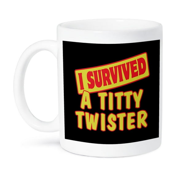 3dRose, I Survived A Titty Twister Survial Pride And Humor Design, 11oz Mug