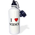 thumbnail image 1 of 3dRose, I love science, Flip Straw 21oz Water Bottle, 1 of 3
