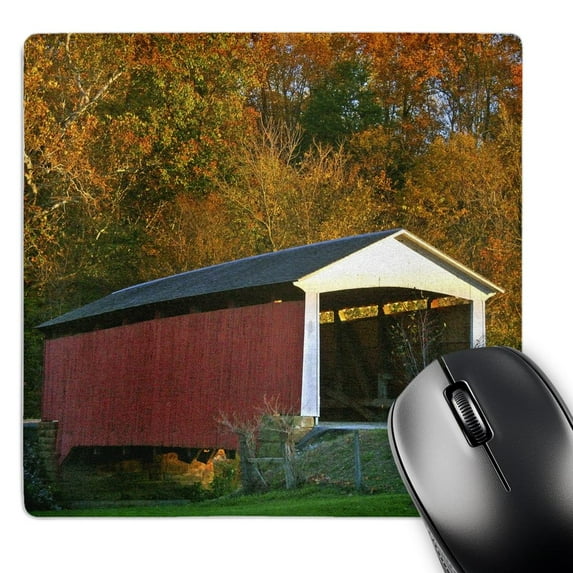 3dRose, IN, Billie Creek Village, Covered Bridge Festival - US15 AMI0107 - Anna Miller, MousePad