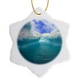 thumbnail image 1 of 3drose, Iceberg, Gibbs Island, Weddell Sea, Antarctica - An02 Mgl0034 - Miva Stock, 3 inch Snowflake Porcelain Ornament, 1 of 7