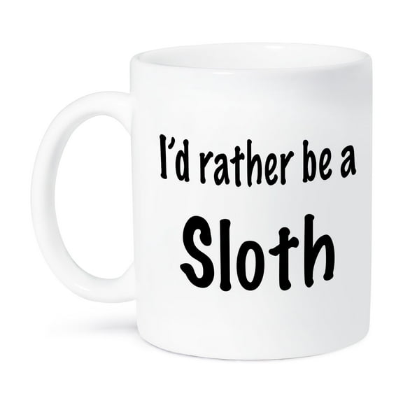 3dRose, Id rather be a sloth, 11oz Mug
