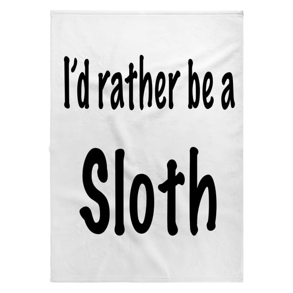 3dRose, Id rather be a sloth, 22x30 Bath Hand Pool Towel