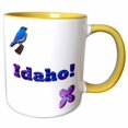thumbnail image 1 of 3drose, Idaho, 15oz Two-tone Yellow Mug, 1 of 6