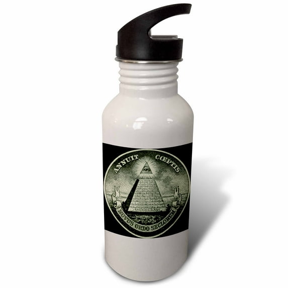3dRose, Illuminati, 21 oz Sports Water Bottle