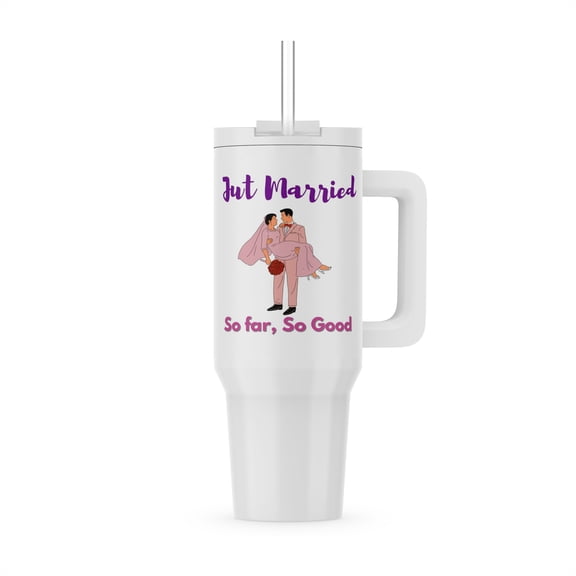 Image Of A Couple Just Got Married, 30oz Tumbler
